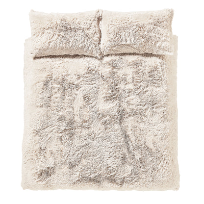 Catherine Lansfield Cuddly Duvet Cover Set - Cream