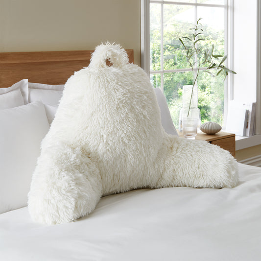 Catherine Lansfield Cuddly Cuddle Filled Cushion - Cream