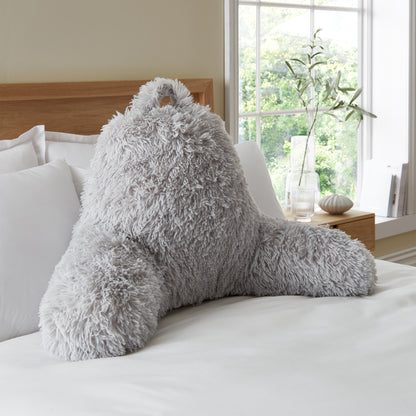 Catherine Lansfield Cuddly Cuddle Filled Cushion - Silver