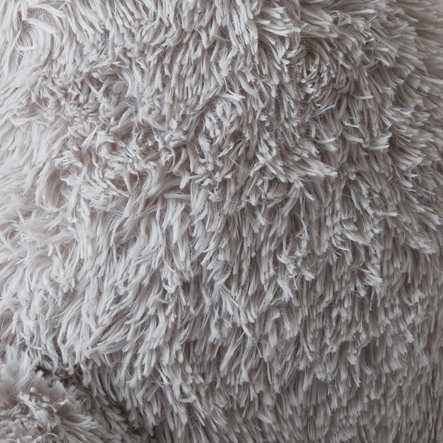 Catherine Lansfield Cuddly Cuddle Filled Cushion - Silver