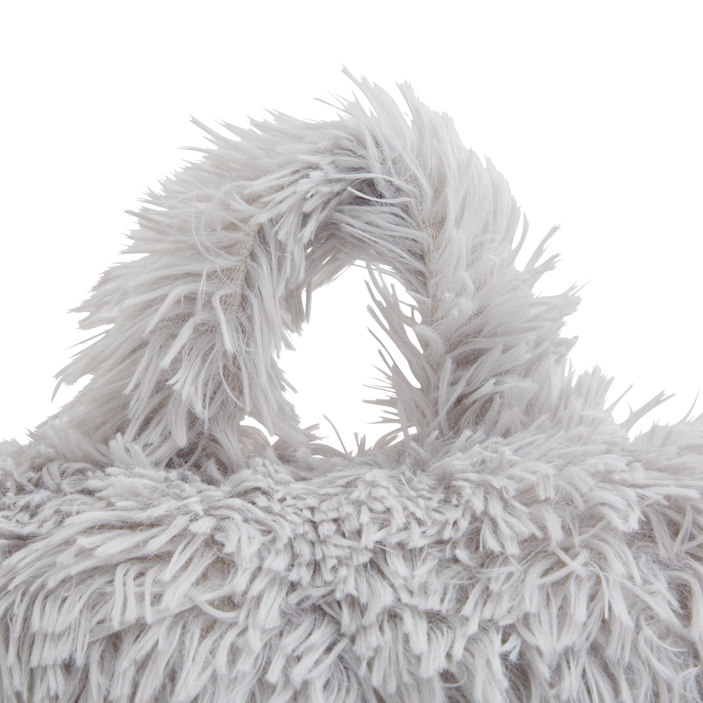 Catherine Lansfield Cuddly Cuddle Filled Cushion - Silver