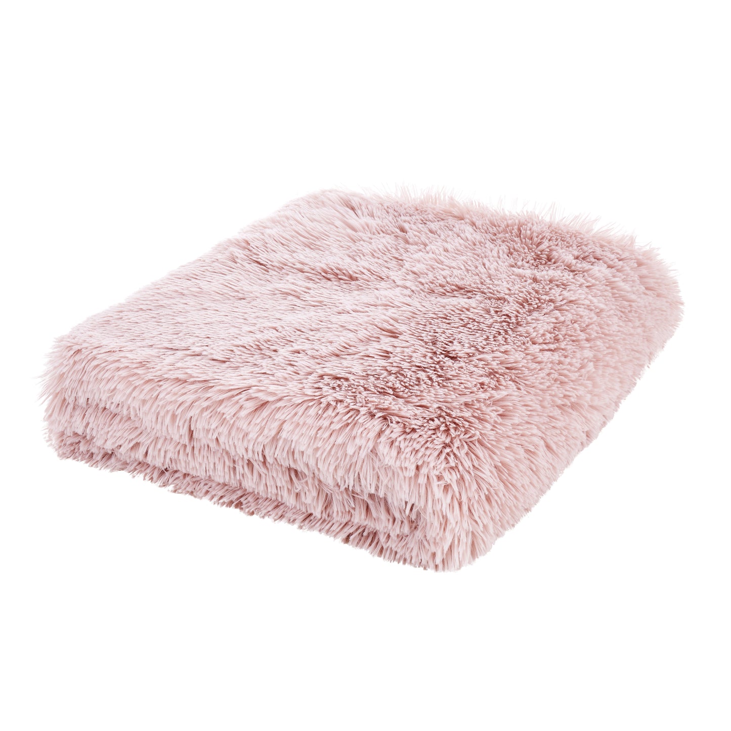 Catherine Lansfield Cuddly Family Throw - Blush
