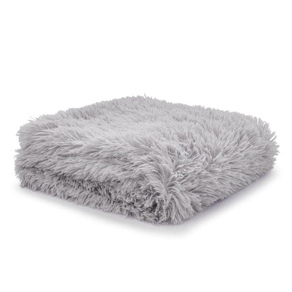 Catherine Lansfield Cuddly Family Throw - Silver