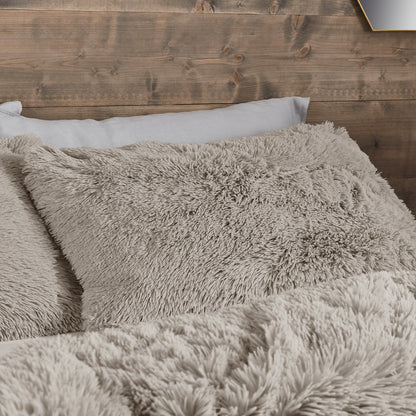 Catherine Lansfield Cuddly Duvet Cover Set - Natural