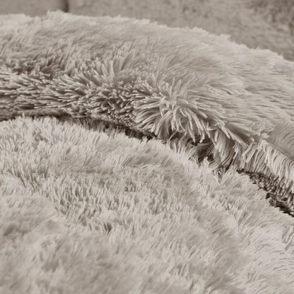 Catherine Lansfield Cuddly Duvet Cover Set - Natural