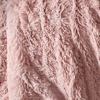 Catherine Lansfield Cuddly Throw - Blush