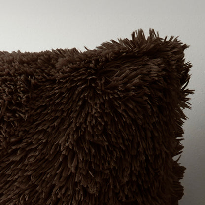 Catherine Lansfield Cuddly Filled Cushion - Chocolate