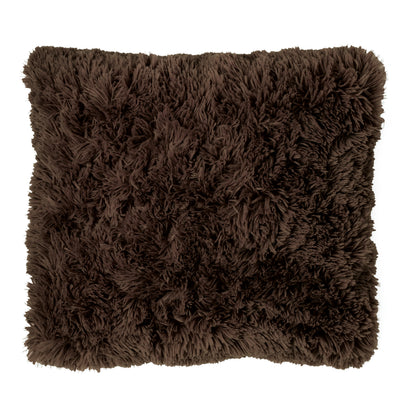 Catherine Lansfield Cuddly Filled Cushion - Chocolate