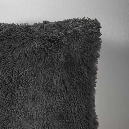 Catherine Lansfield Cuddly Filled Cushion - Charcoal