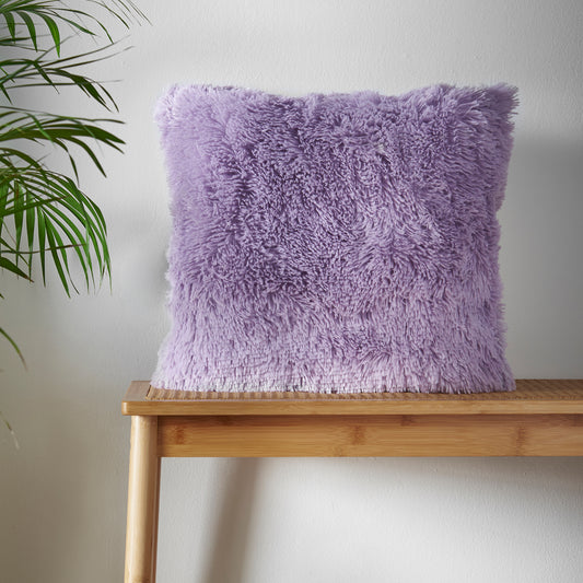 Catherine Lansfield Cuddly Filled Cushion - Heather
