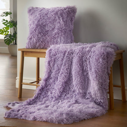 Catherine Lansfield Cuddly Throw - Heather
