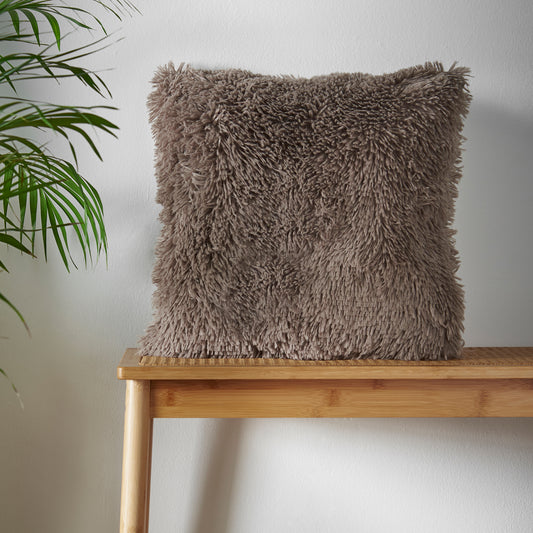 Catherine Lansfield Cuddly Filled Cushion - Natural