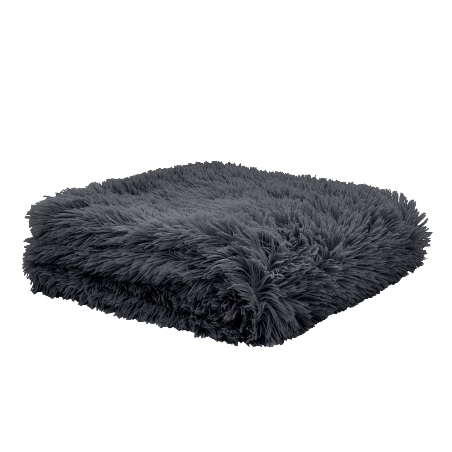 Catherine Lansfield Cuddly Throw - Charcoal