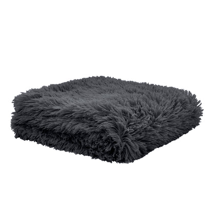 Catherine Lansfield Cuddly Throw - Charcoal