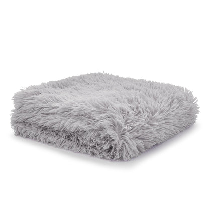 Catherine Lansfield Cuddly Throw - Silver