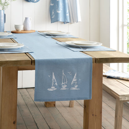 Catherine Lansfield Salcombe Boats Table Runner