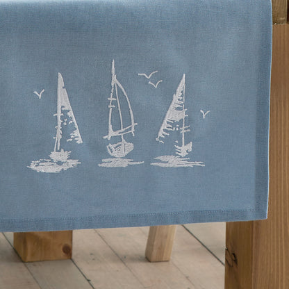 Catherine Lansfield Salcombe Boats Table Runner