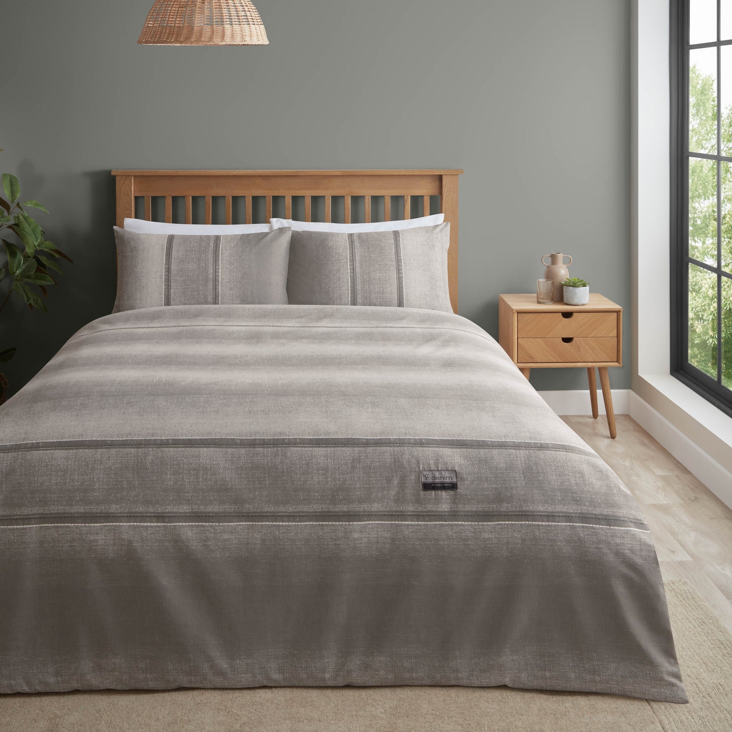 Catherine Lansfield Denim Duvet Cover Set