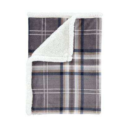 Catherine Lansfield Kelso Check Throw - Charcoal