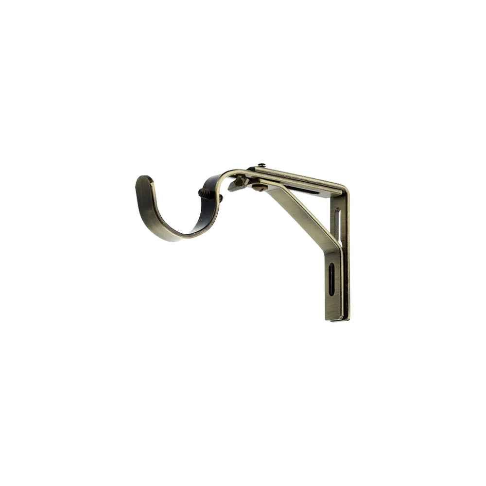 Speedy Ball 35mm Metal Curtain Pole - Antique Brass