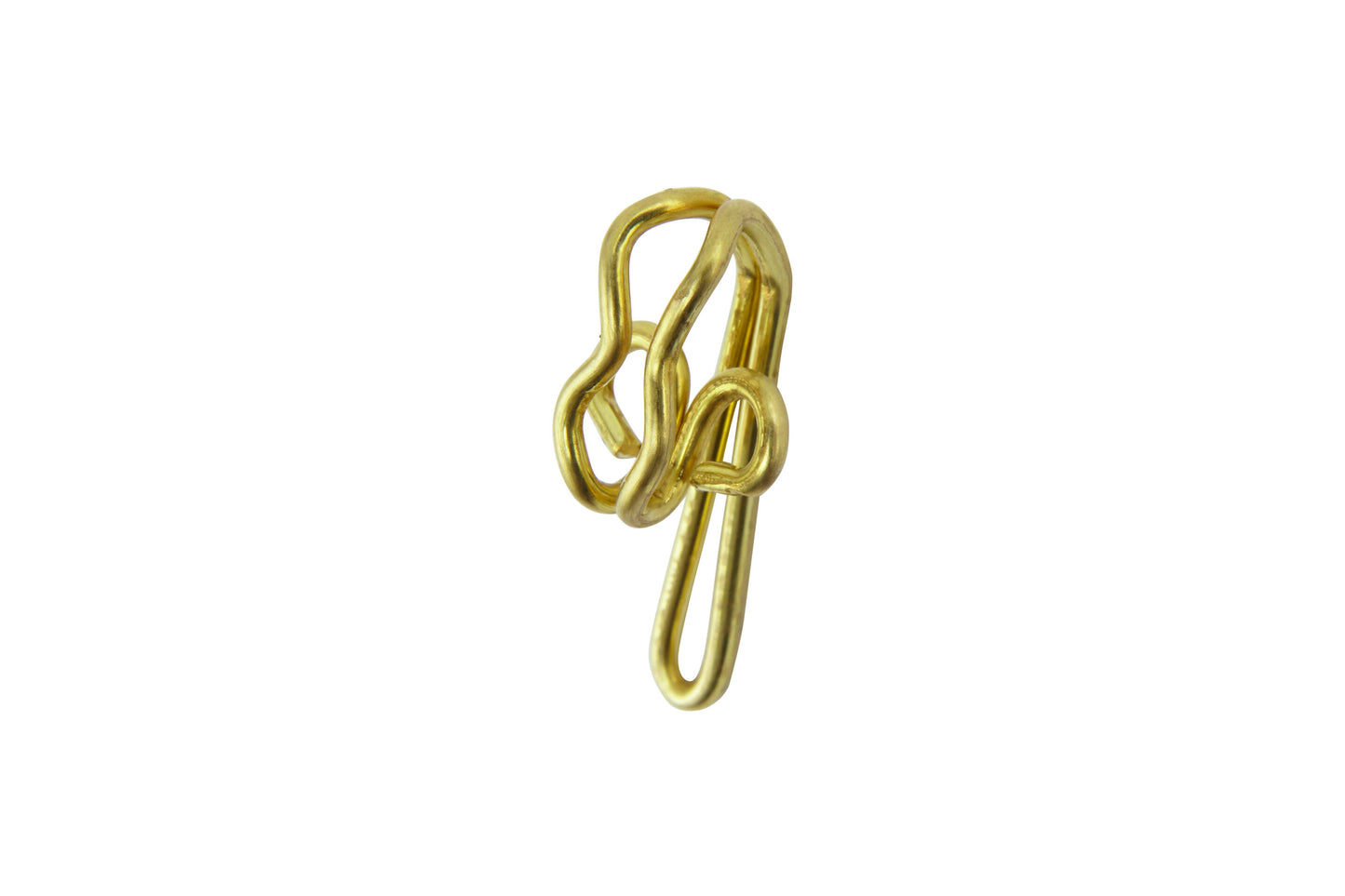 Hallis Brass Plated Metal Curtain Hooks (Pack of 30)