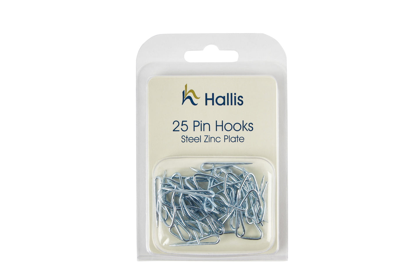 Hallis Steel/Zinc Pin Metal Curtain Hooks (Pack of 25)