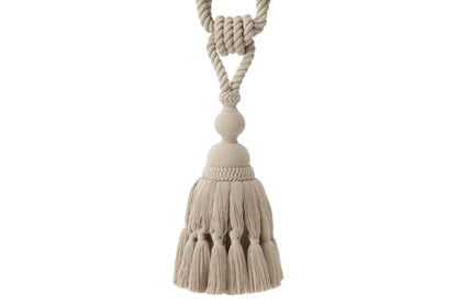 Hallis Naturals Large Tassel Tieback - Linen