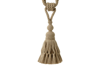 Hallis Naturals Large Tassel Tieback - Jute