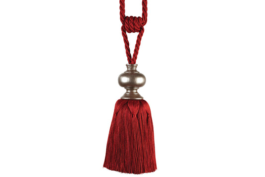 Hallis Cache Tassel Tieback - Red