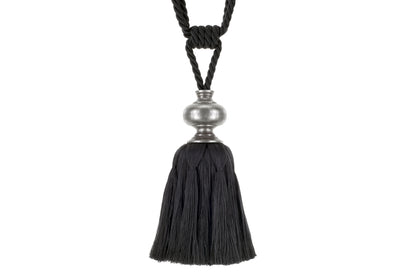 Hallis Cache Tassel Tieback - Coal
