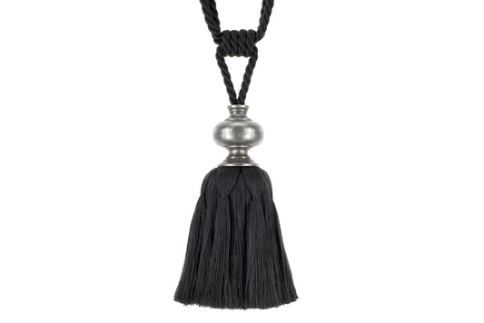 Hallis Cache Tassel Tieback - Coal