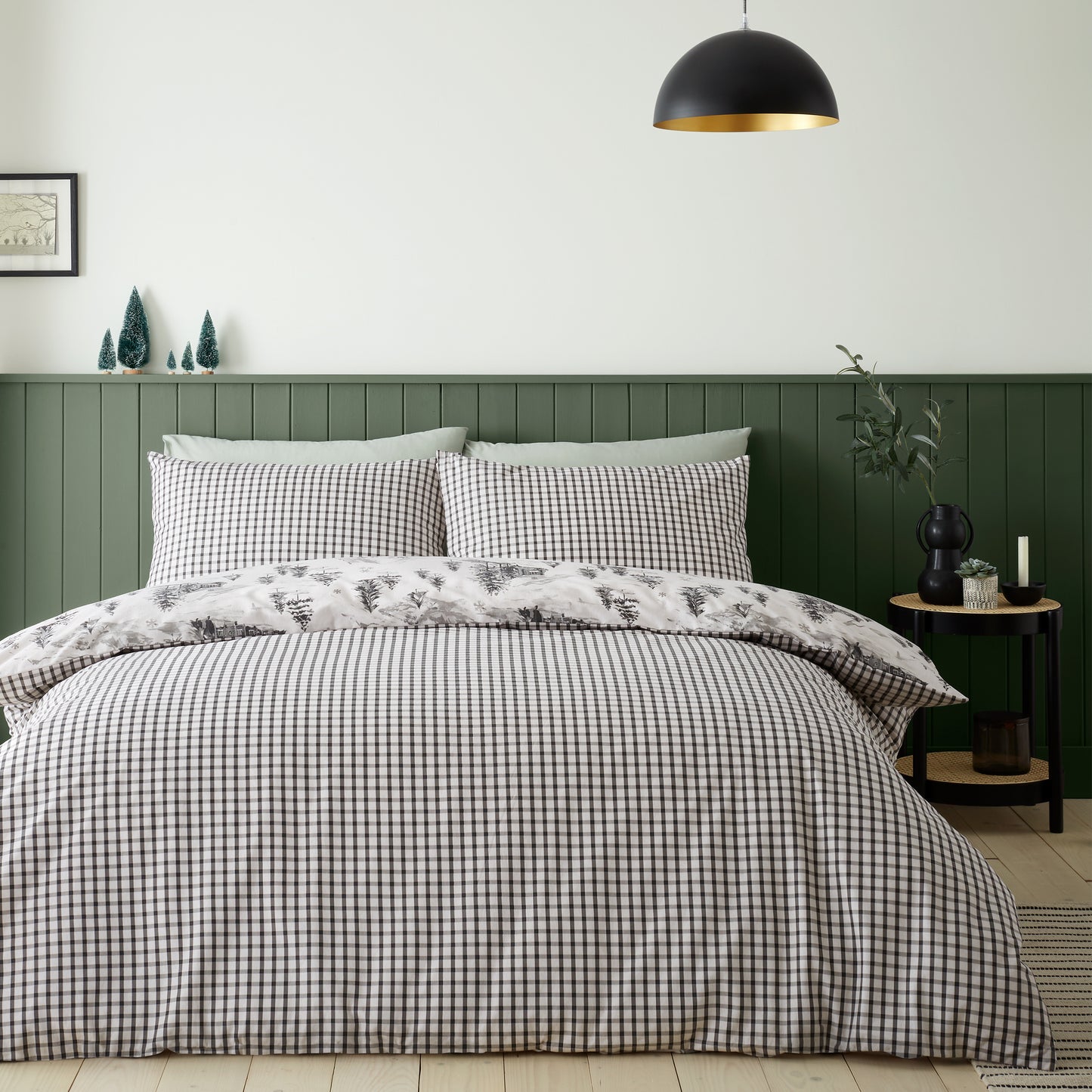 Catherine Lansfield Brushed Alpine Village Duvet Cover Set