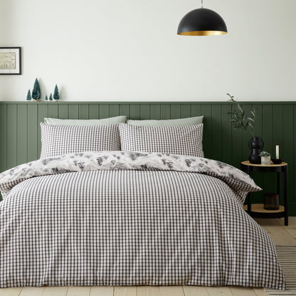 Catherine Lansfield Brushed Alpine Village Duvet Cover Set