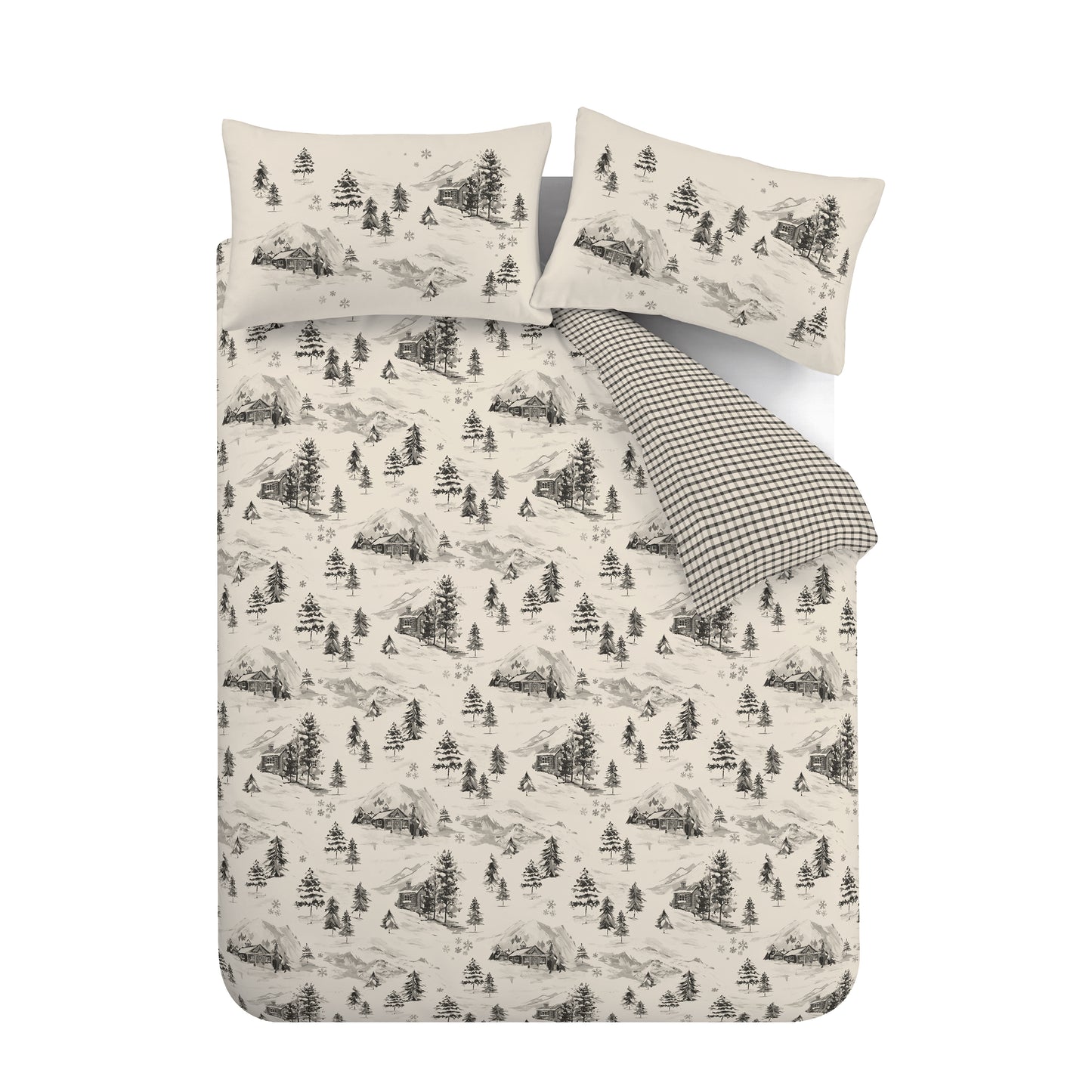 Catherine Lansfield Brushed Alpine Village Duvet Cover Set