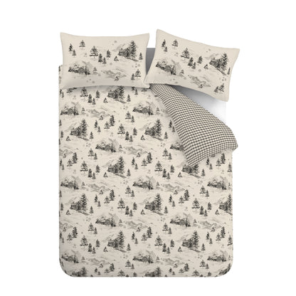 Catherine Lansfield Brushed Alpine Village Duvet Cover Set