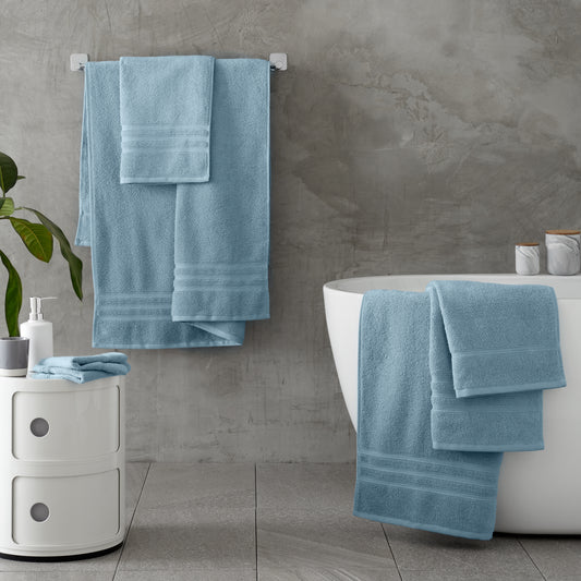 Catherine Lansfield Zero Twist Bath Towels - Blue