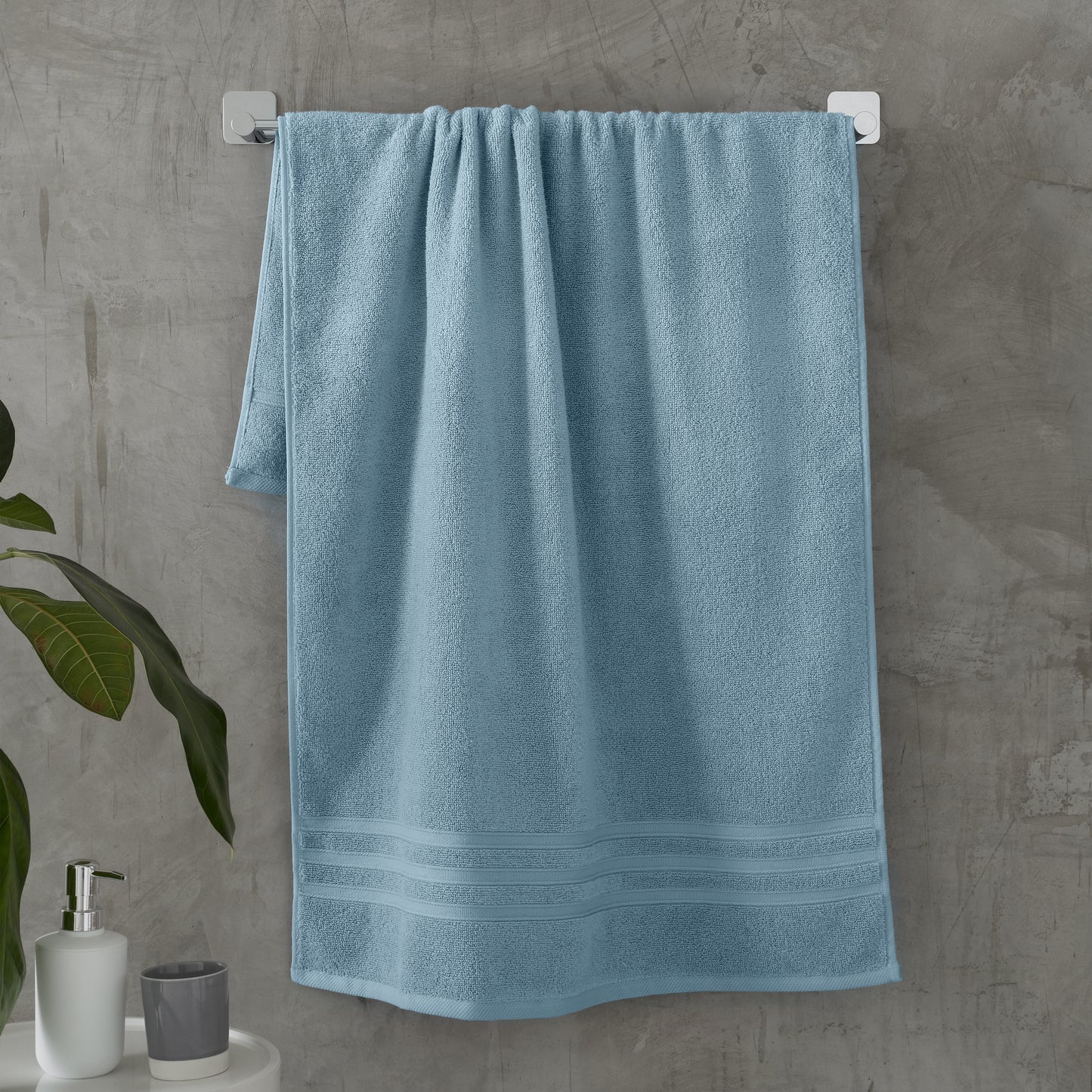 Catherine Lansfield Zero Twist Bath Towels - Blue