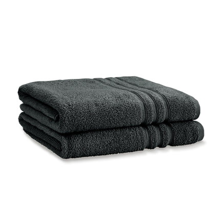 Catherine Lansfield Zero Twist Bath Towels - Charcoal