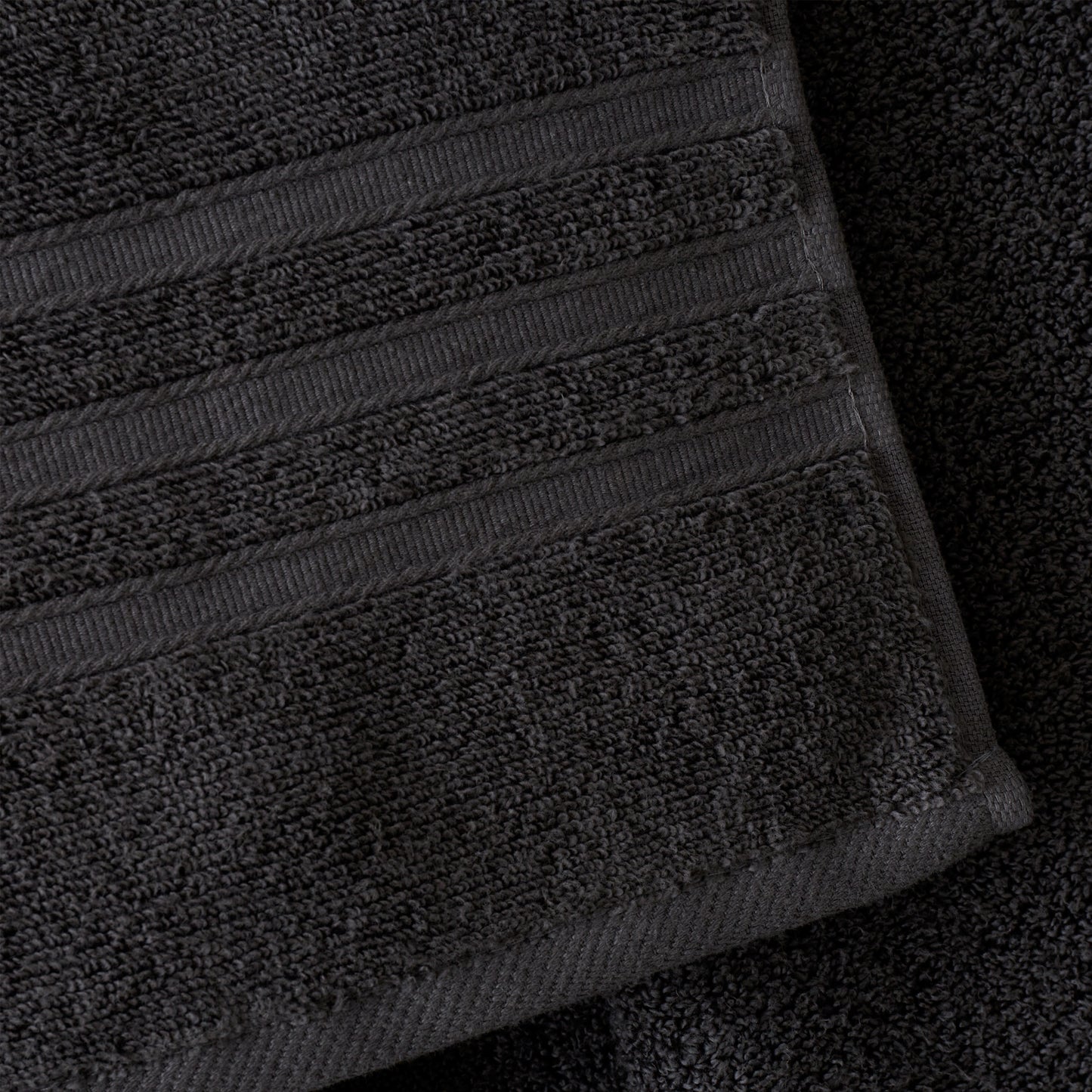 Catherine Lansfield Zero Twist Bath Towels - Charcoal