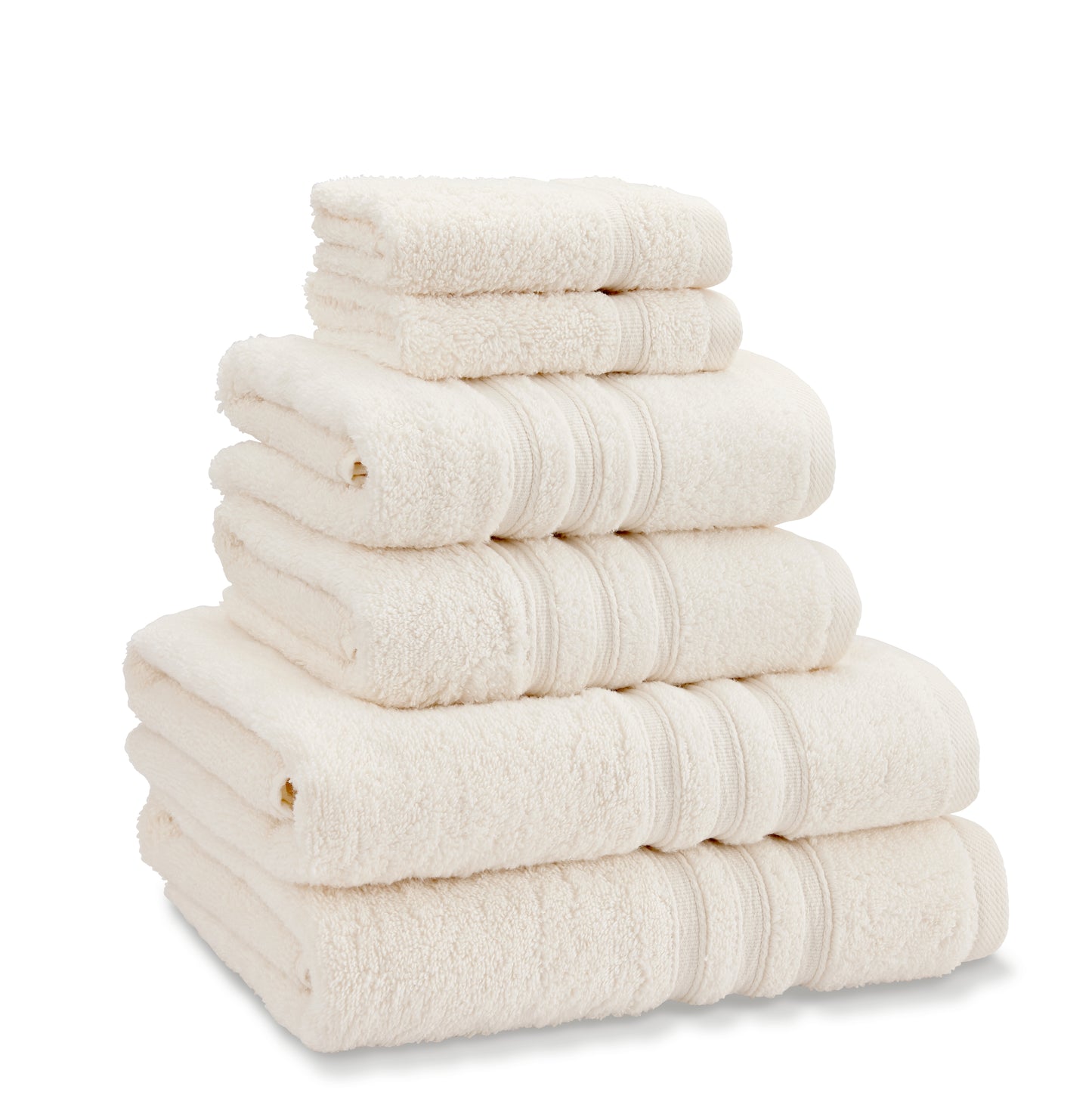 Catherine Lansfield Zero Twist Bath Towels - Cream