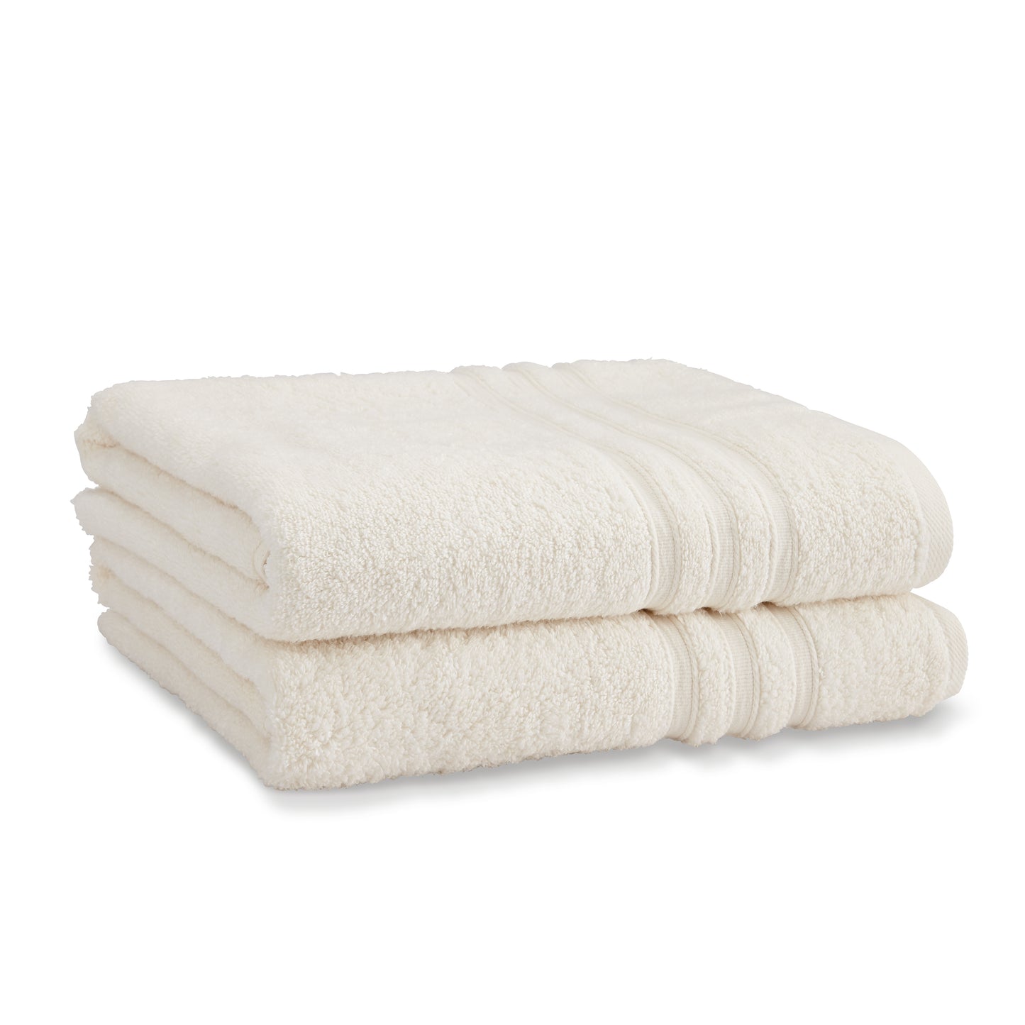 Catherine Lansfield Zero Twist Bath Towels - Cream