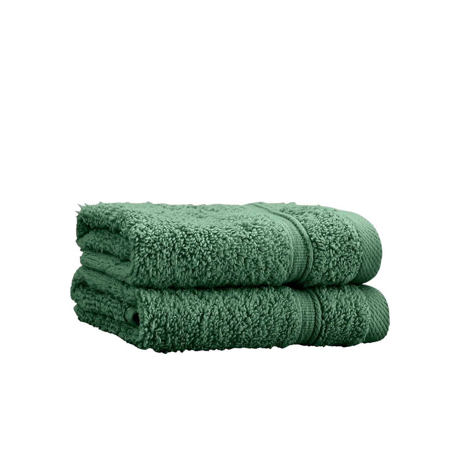 Catherine Lansfield Zero Twist Bath Towels - Dark Green
