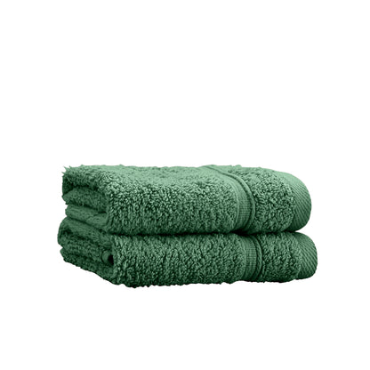 Catherine Lansfield Zero Twist Bath Towels - Dark Green