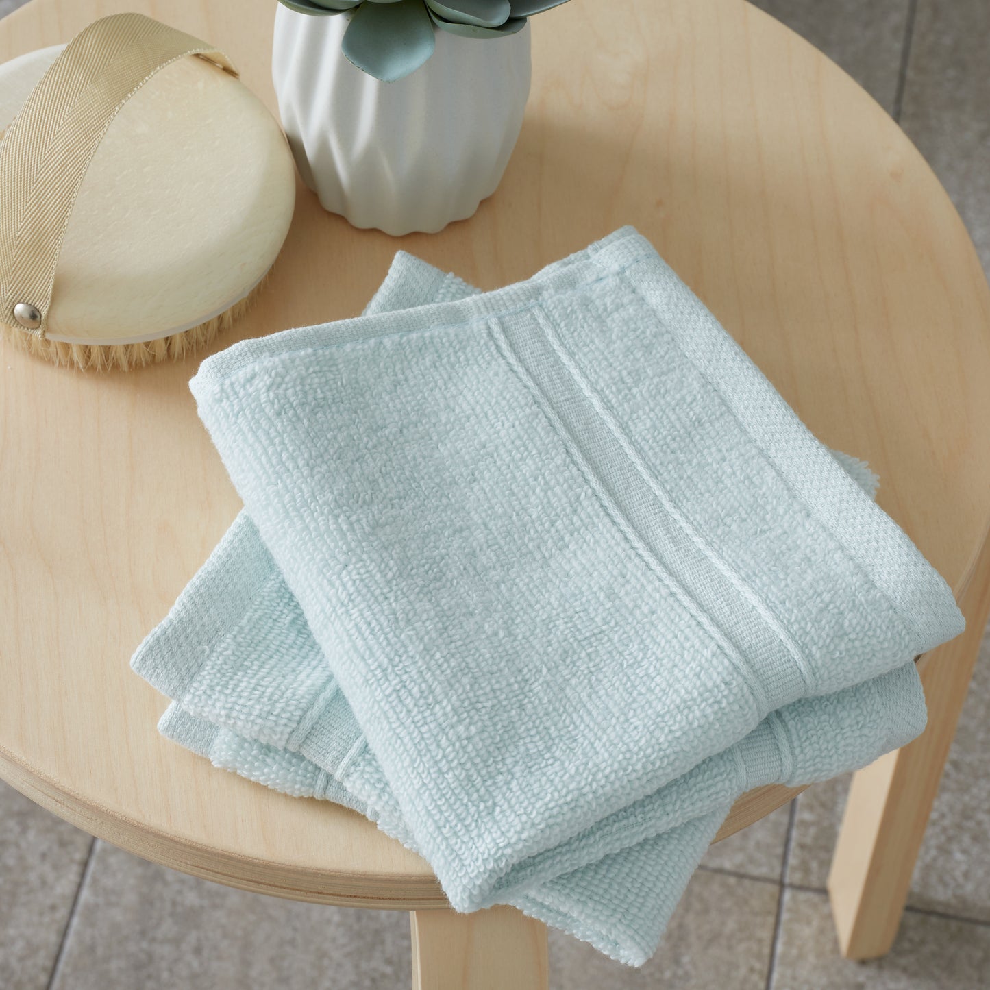 Catherine Lansfield Zero Twist Bath Towels - Duck Egg