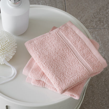 Catherine Lansfield Zero Twist Bath Towels - Pink