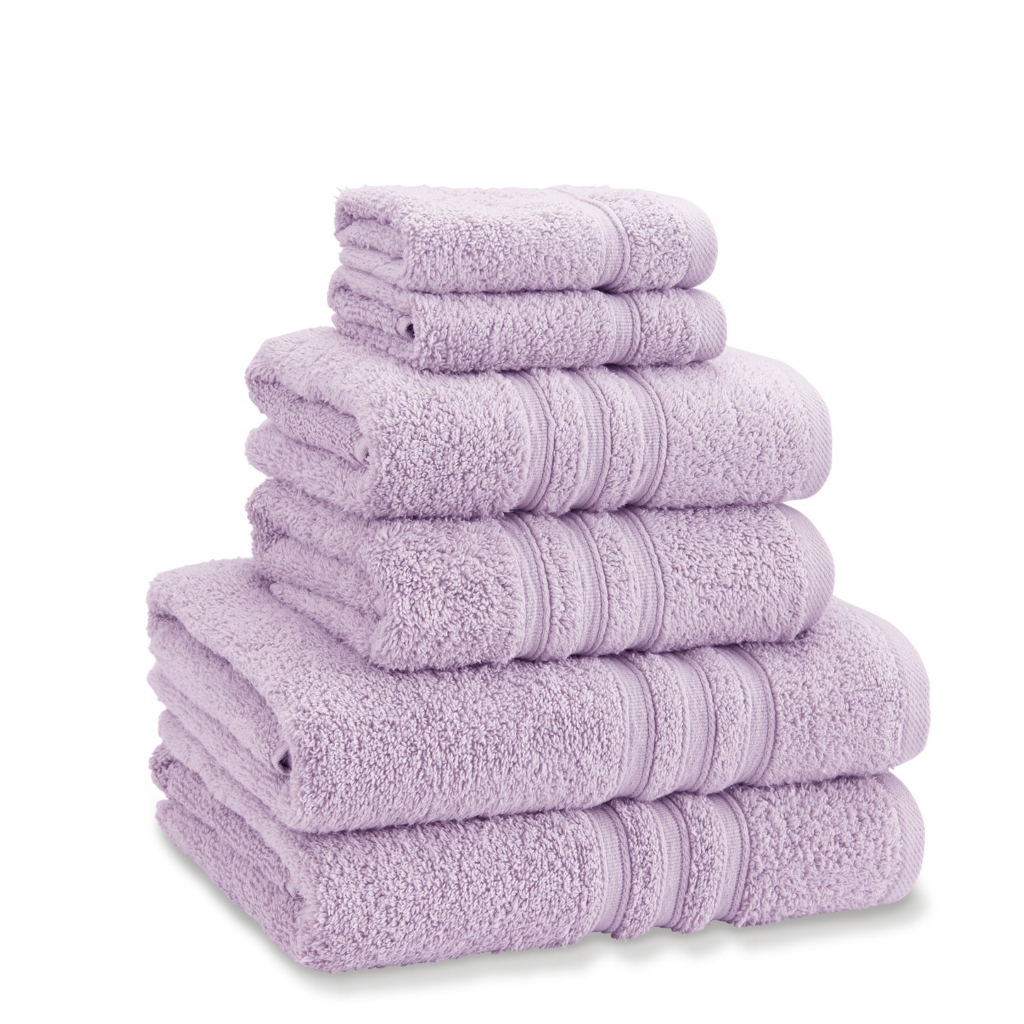 Catherine Lansfield Zero Twist Bath Towels - Lilac