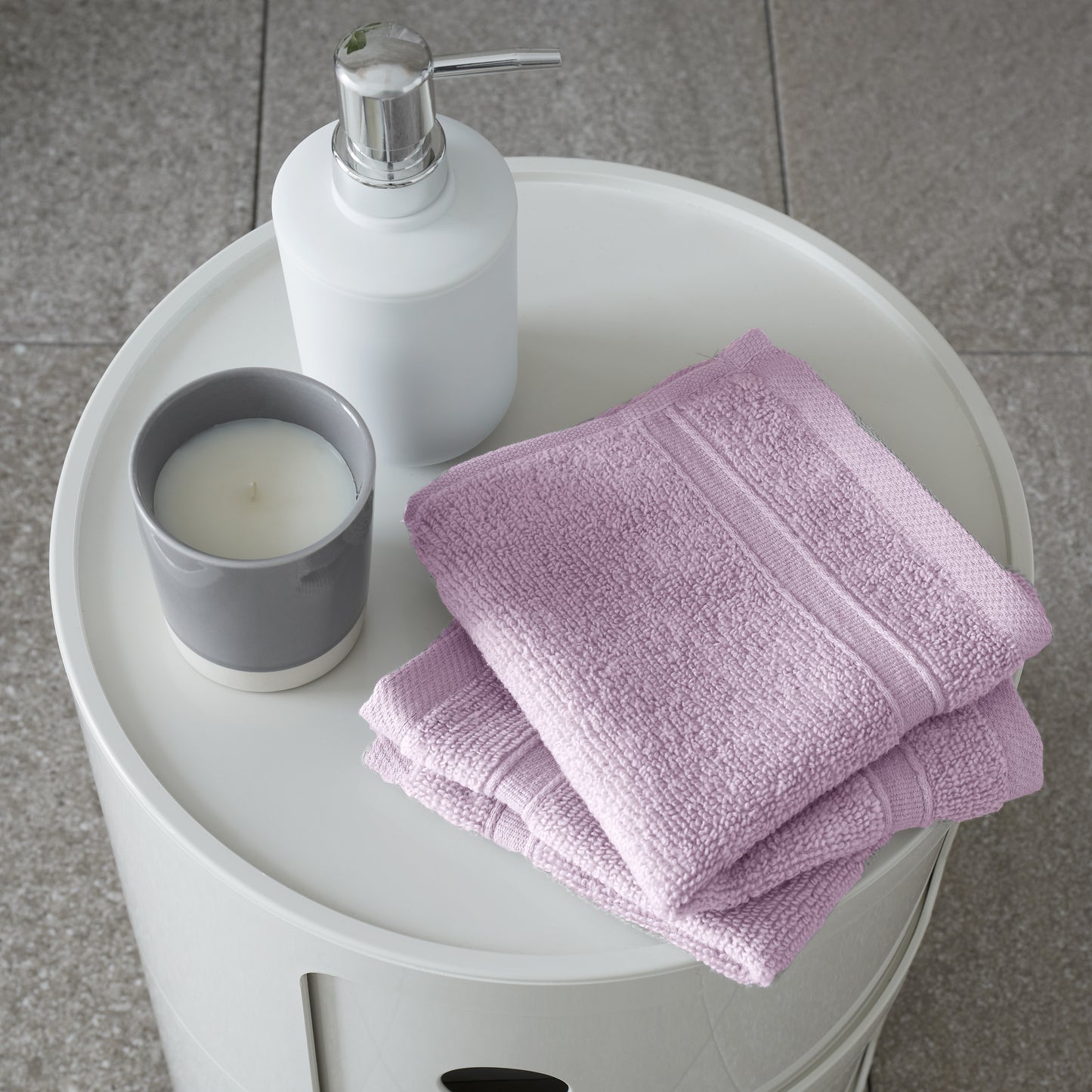 Catherine Lansfield Zero Twist Bath Towels - Lilac