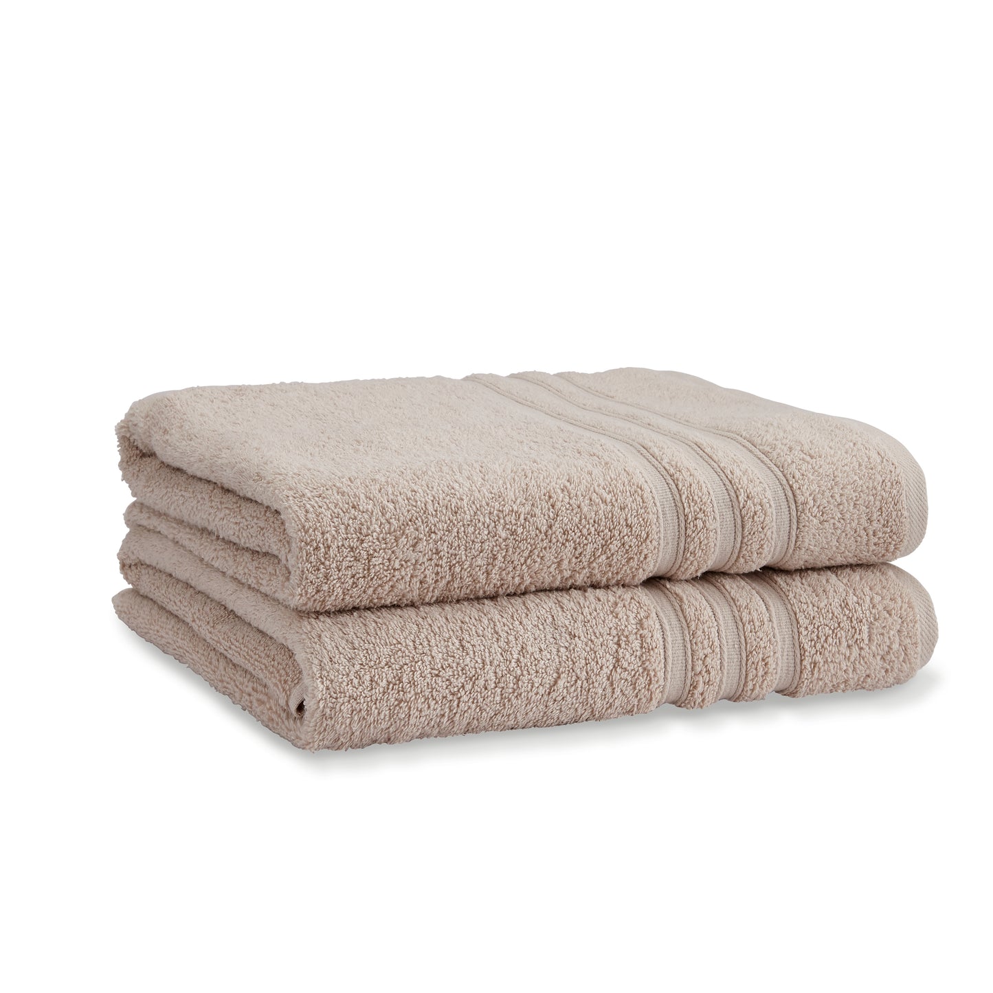 Catherine Lansfield Zero Twist Bath Towels - Natural