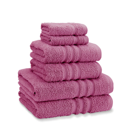 Catherine Lansfield Zero Twist Bath Towels - Raspberry