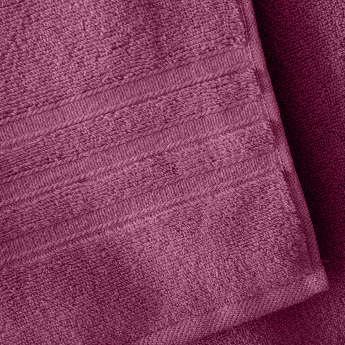 Catherine Lansfield Zero Twist Bath Towels - Raspberry